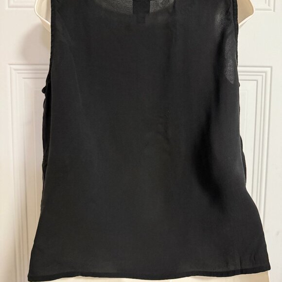 Eileen Fisher System Black Shell Blouse SZ Small Minimalist Chic - Picture 4 of 8